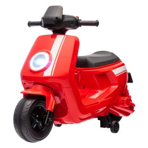 Kinderen - Motorfietsje - Elektrisch - Trainingswielen - Rood