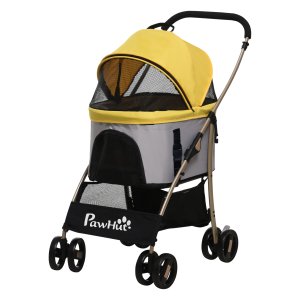 Hondentrolley - LuxePet - Inklapbaar - Geel