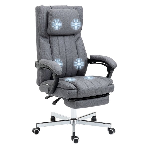 Ergonomisch - LuxeZone - Massagestanden - Ligfunctie - Grijs