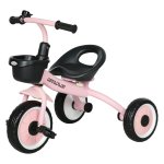 Kinderfietsen – Buki Bikes - Verstelbaar zadel – Fietsmand - Roze
