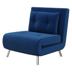 Tuinstoel - Ligstoel - Slaapfunctie – Knoopstiksels - Blauw