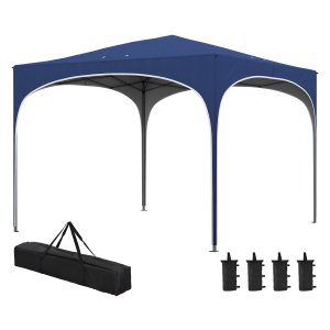 Paviljoen - Blauw Pavilion - UV-bescherming – Inklapbaar - Blauw