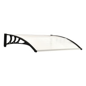 Polycarbonaatluifel - Luxeshade - Transparant - Voordeur - Grijs