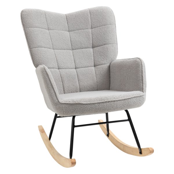 Schommelstoel - Comfort Deluxe - Stijlvol design - Grijs