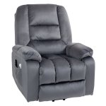 Stoel - massagefunctie - relax & opstaan hulp - grijs