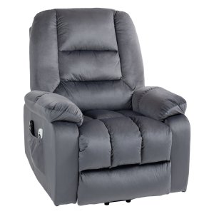 Stoel - massagefunctie - relax & opstaan hulp - grijs