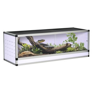 Terrarium - Aluminium Reptielen & Amfibieën - Wit/Zilver