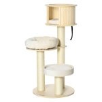 Klimboom - LuxeKatten - Groot platform - Sisal stammen - Grijs