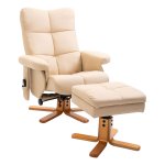 Relaxstoel - ComfortMeubels - Verstelbare rugleuning - Crème wit
