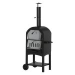 Pizzaoven - 2-in-1 functie – Wielen - Zwart