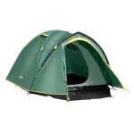 Kamperen - Campingtent - Twee personen – Koepelconstructie - Groen & geel