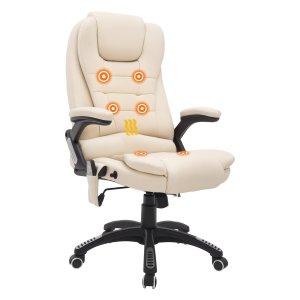 Massagestoel - Zaza Home - 6-punts trilmassage - warmtefunctie - beige