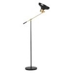 Vloerlamp - Verstelbare leeslamp - Zwenkbaar - Zwart