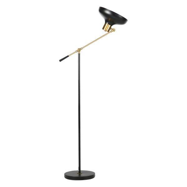 Vloerlamp - Verstelbare leeslamp - Zwenkbaar - Zwart