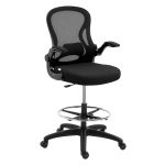 Bureaustoel - Ergonomisch comfort - Verstelbare voetsteun - Zwart