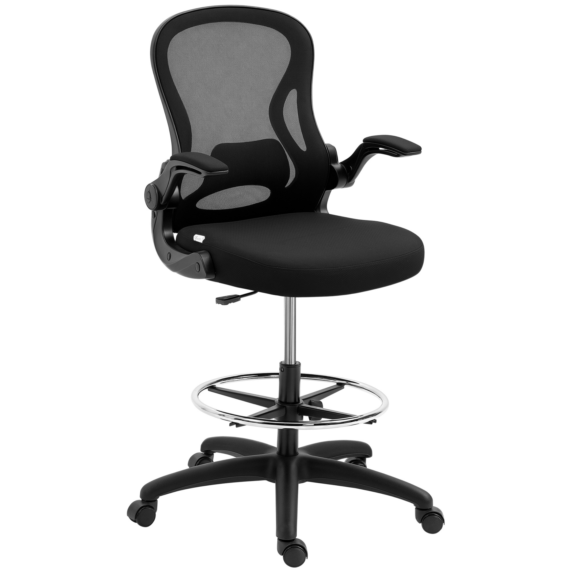 Bureaustoel - Ergonomisch comfort - Verstelbare voetsteun - Zwart
