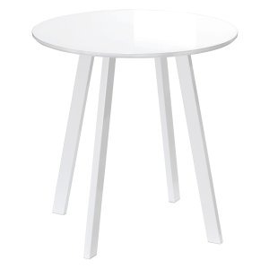 Ronde Eettafel Bijzettafel - Stijlvolle Design - Wit