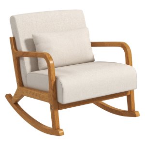 Zetel - Relaxify - Comfortabel - Houten frame - Crèmekleurig