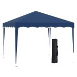 Tuinpaviljoen - Opvouwbaar feestpaviljoen - Inklapbaar en verstelbaar - Blauw