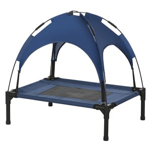 Hondenbed - ComfortCanine - Verhoogd - Ademend - Donkerblauw