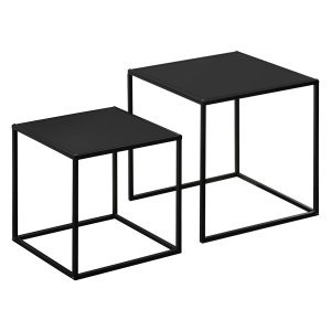 Salontafel metalen frame - Modern design - Draagvermogen 10 kg - Zwart