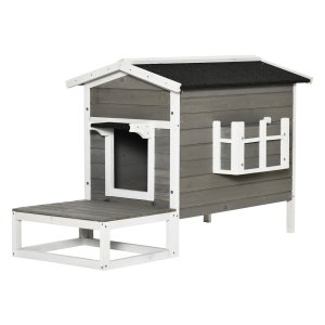 Terrashuis - Huismerk - Met balkon - Voor katten