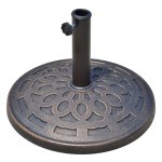 Parasolvoet - Bronzen - Duurzaam - 14 kg, passend - Bruin