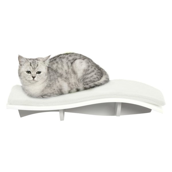 Kattenplank - CosyCats - Pluche - Muurbevestiging - Grijs
