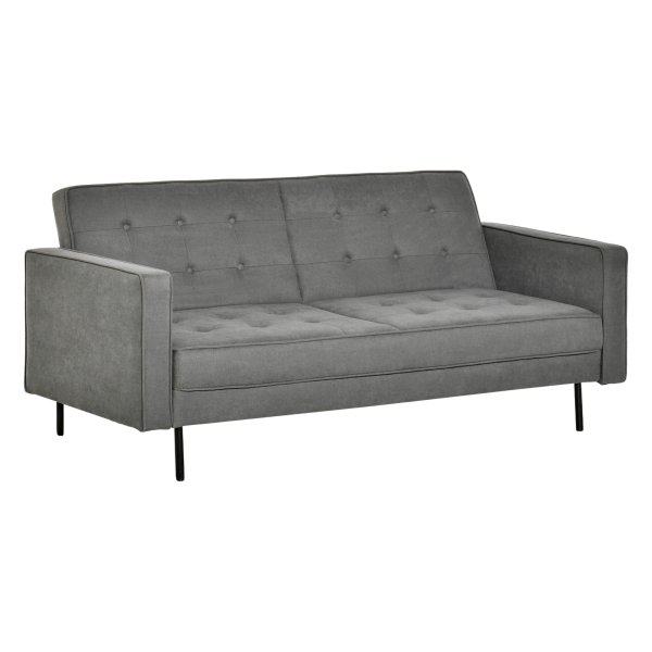 Slaapbank - ComfortHome - Verstelbare hoek - Vintage eucalyptus - Grijs