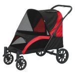 Hondenwagen - Robuust - Veiligheid - Zwart