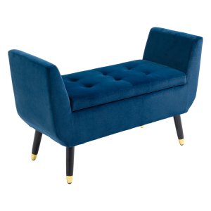 Opbergruimte - Luxe Gestoffeerd - Armleuningen - Blauw
