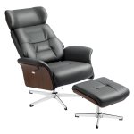 Fauteuil - Comfortabel en ligfunctie - Donkergrijs