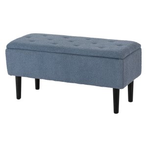 Opbergbank - Luxe - Gewatteerd - Blauw