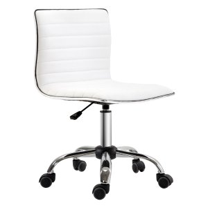 Kappersstoel - SalonPro - Verstelbare hoogte - Rugleuning - Wit