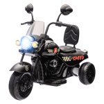 Kindermotorfiets - Stoer Chopper Design - Licht & Muziek - Zwart