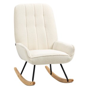 Schommelstoel - Comfort Life - Sherpa Fleece - Veerkrachtig - Grijs