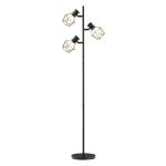 Vloerlamp - Staande - Flexibele lichtelementen - Boomachtige structuur - Zwart