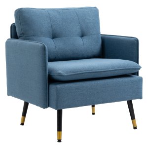 Stoel - Luxe design - Gestoffeerde zitting – Afneembare kussens - Zwart