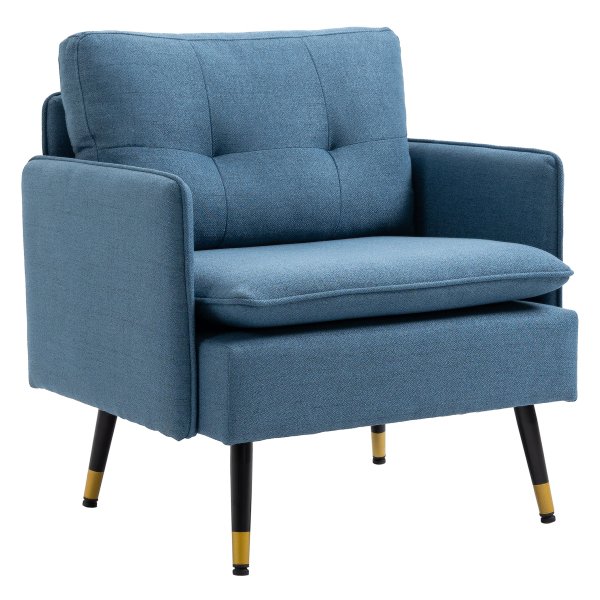 Stoel - Luxe design - Gestoffeerde zitting – Afneembare kussens - Zwart