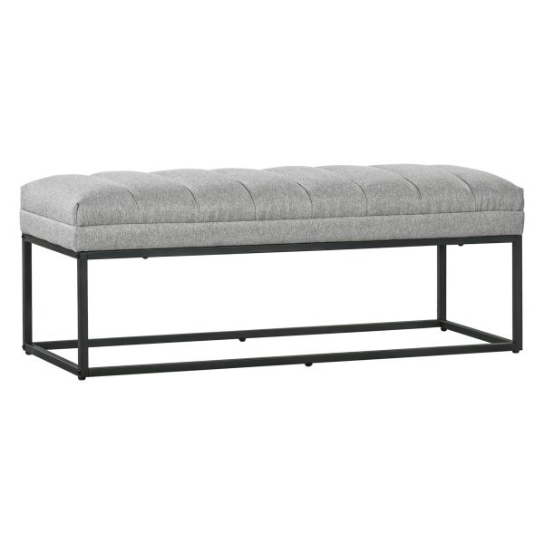 Bankbed - SterkStaal - Belastbaar - Lichtgrijs