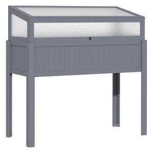 Tuinbed - Groenrijk - Verhoogd - 2-in-1 kas - Grijs