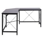 Hoekbureau - Angle Desk - L-vormig - Zwart