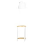 Vloerlamp – Lumina - Linnen lampenkap – Licht en wit