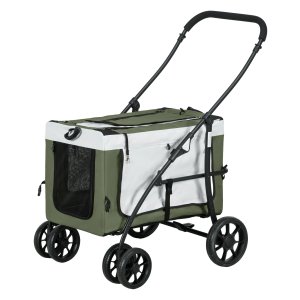 Dierenbuggy - Hondenkar - Inklapbaar en afneembaar - Zwart
