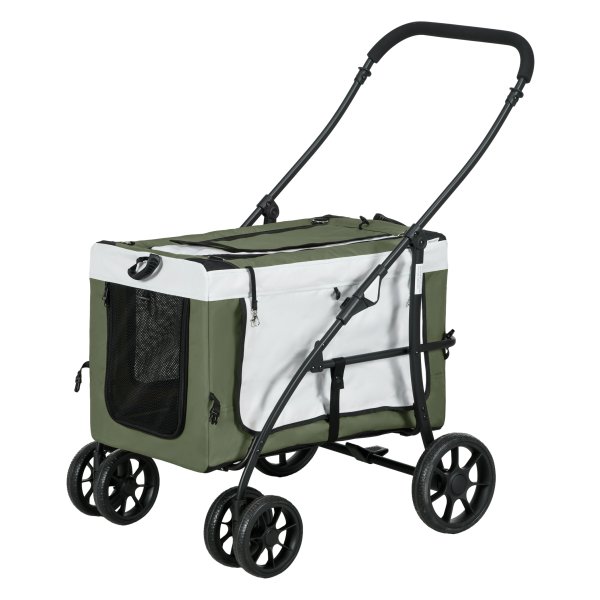 Dierenbuggy - Hondenkar - Inklapbaar en afneembaar - Zwart