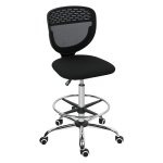 Ergonomische bureaustoel - Comfortabel gepolsterd - Zwart