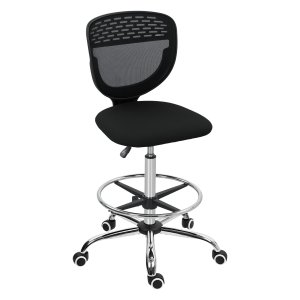 Ergonomische bureaustoel - Comfortabel gepolsterd - Zwart