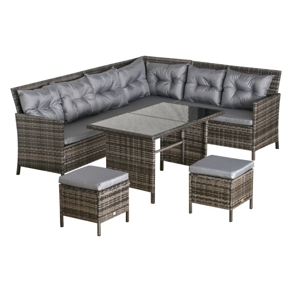 Tuinmeubelset - TrendyGarden - Loungeset - Polyrotan - Grijs