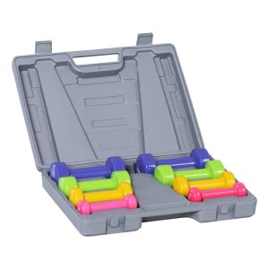 Dumbbell - Zaza Home - Draagbare set - 4 paar - Zwart