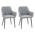 Eetstoelen - Comfort Collection - ademende bekleding - licht grijs